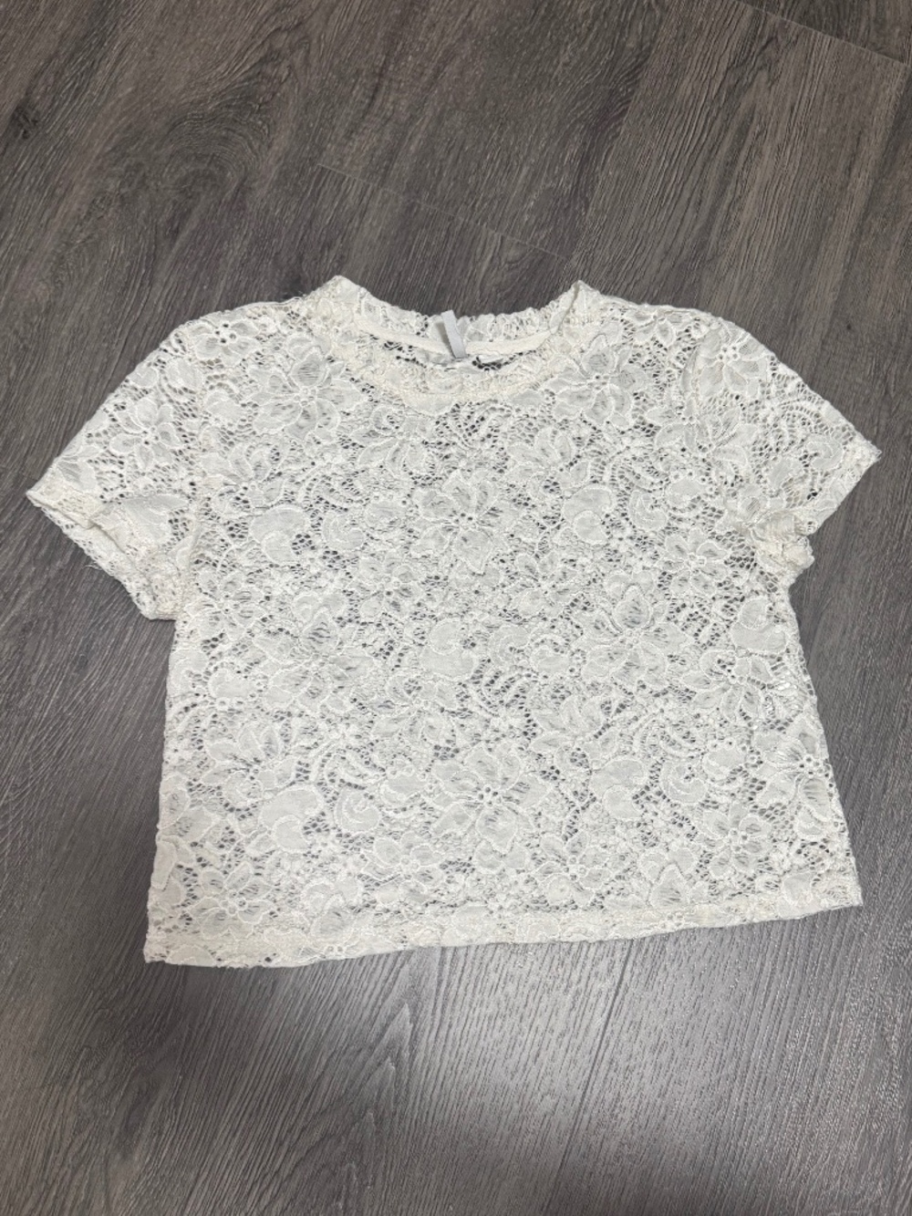 Embroidered white top
